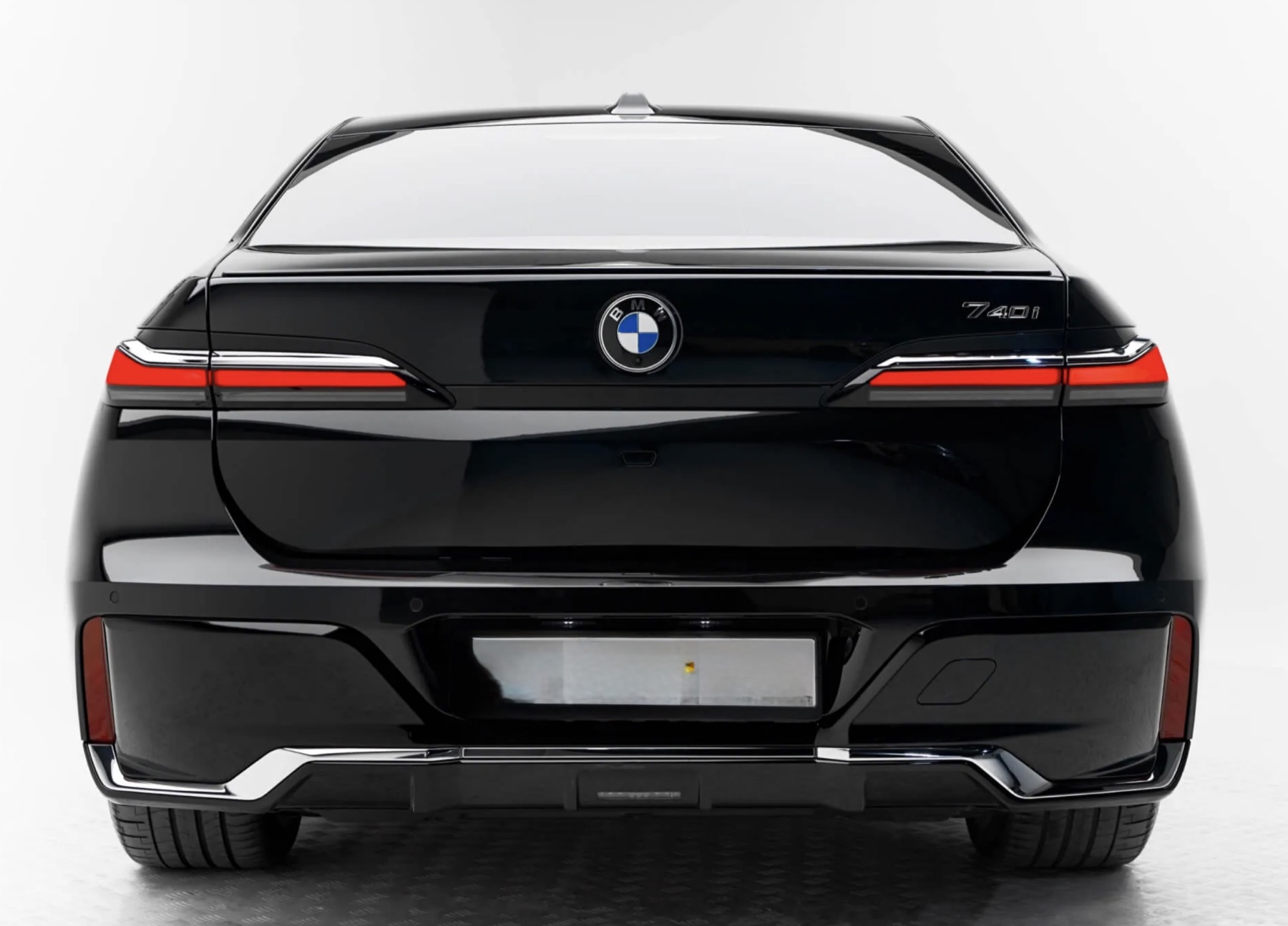 BMW 740i rear view