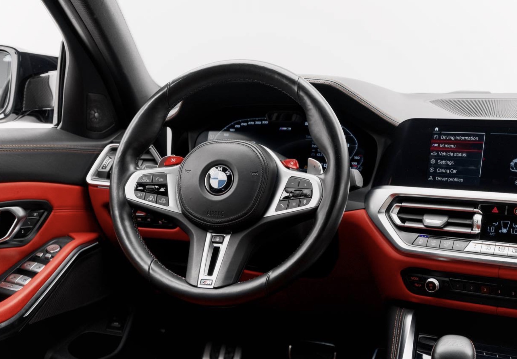 BMW M3 Competition seats detail