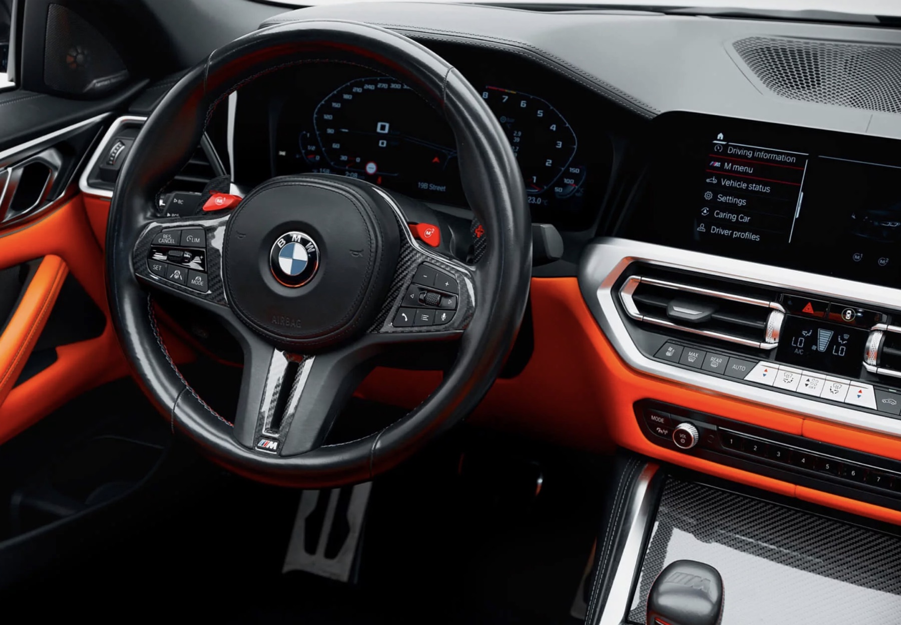 BMW M4 Competition Convertible cockpit details