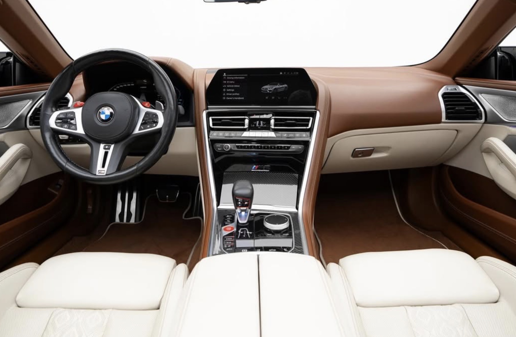 BMW M8 rear seating and cabin comfort