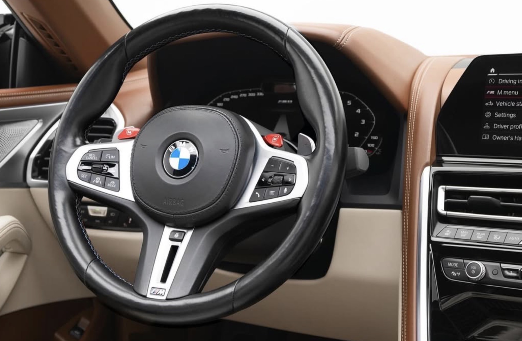 BMW M8 premium interior detail