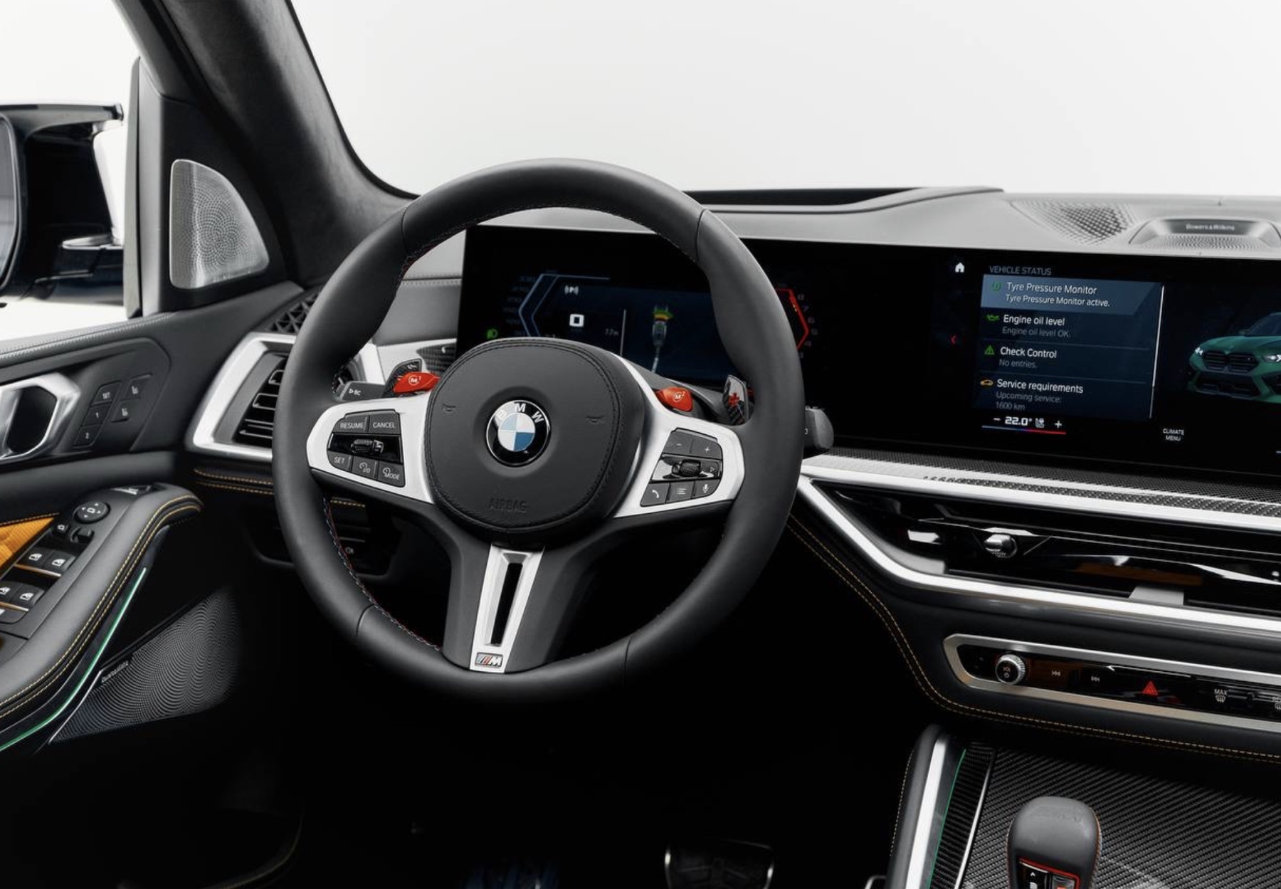 BMW X5 Competition interior detail
