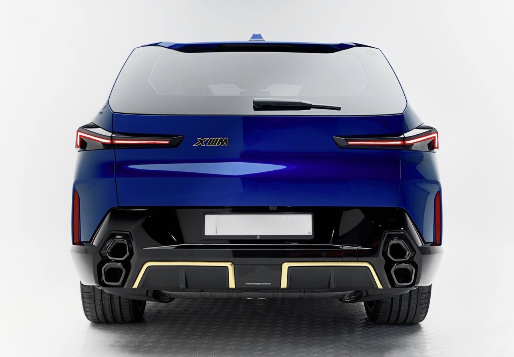 BMW XM Blue rear view