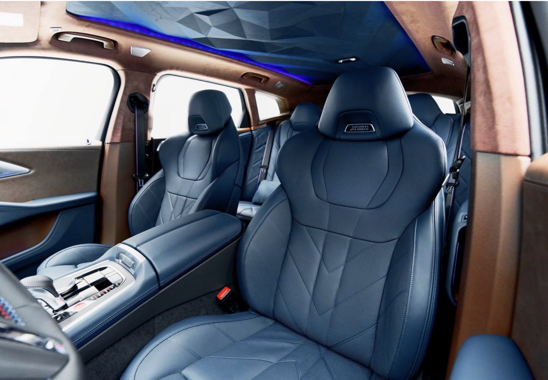 BMW XM Blue driver cockpit