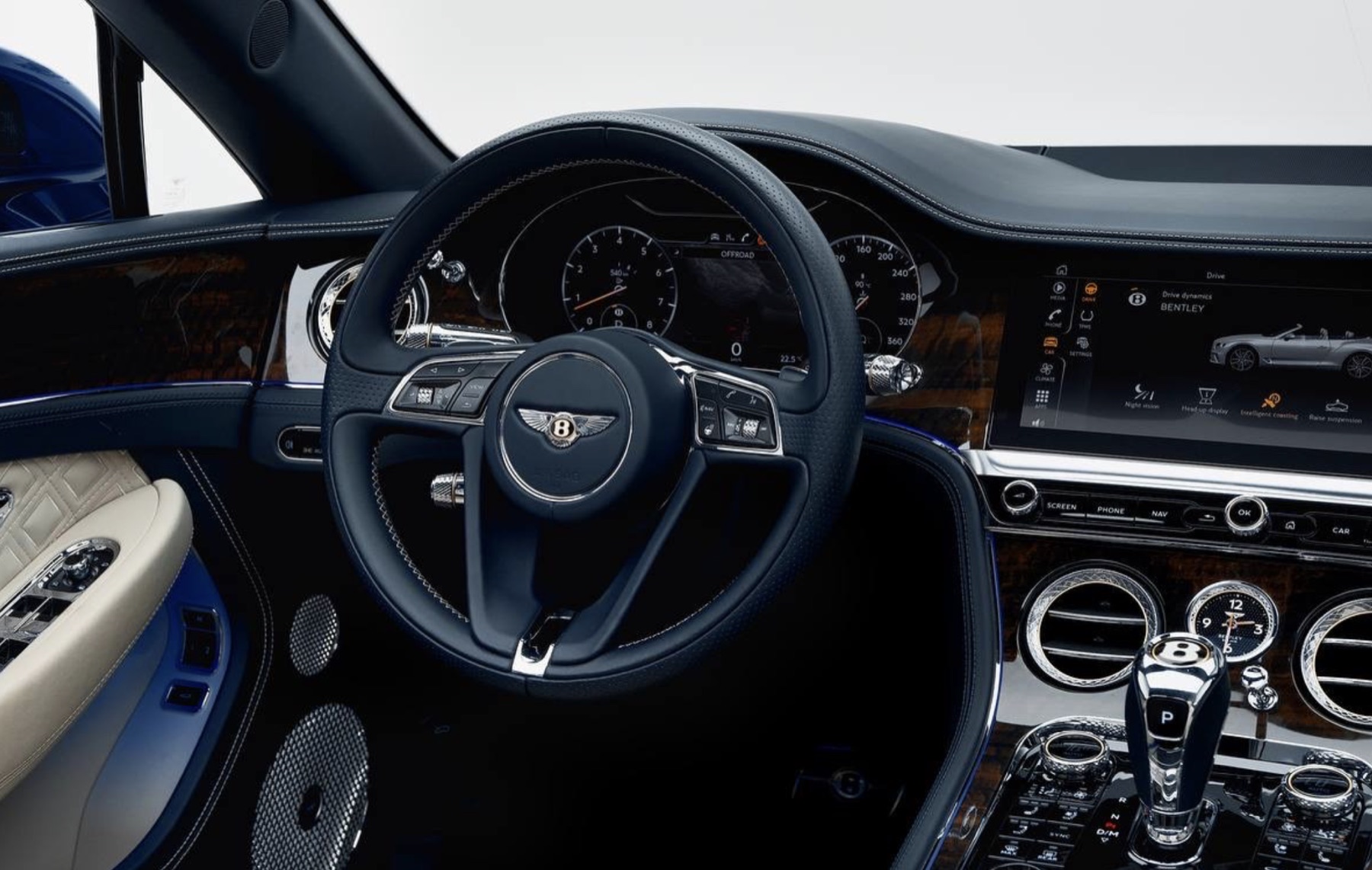 Bentley GTC Convertible interior details