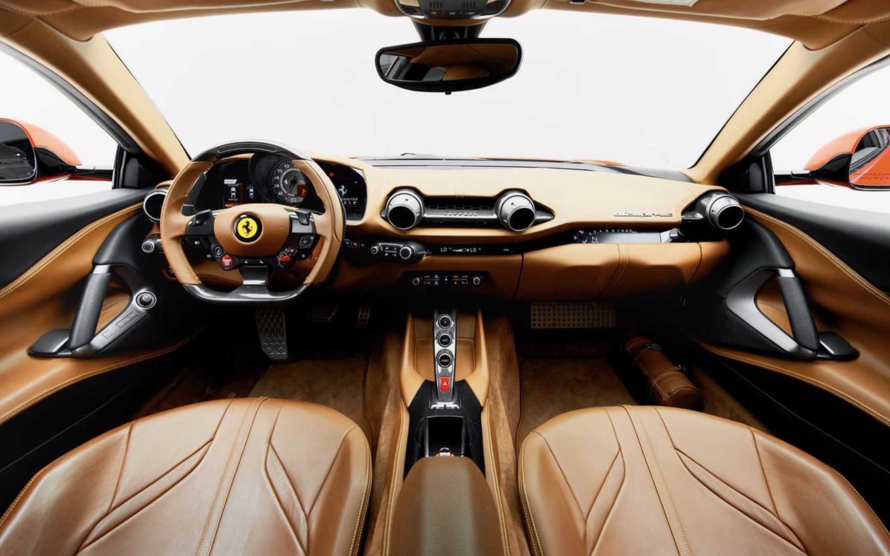 Ferrari 812 Superfast interior panorama