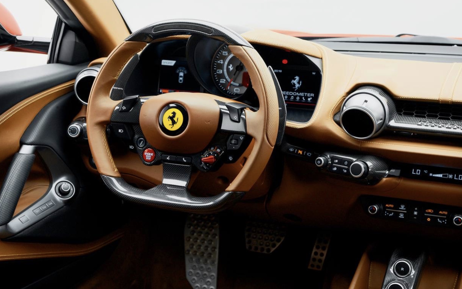 Ferrari 812 Superfast cockpit details