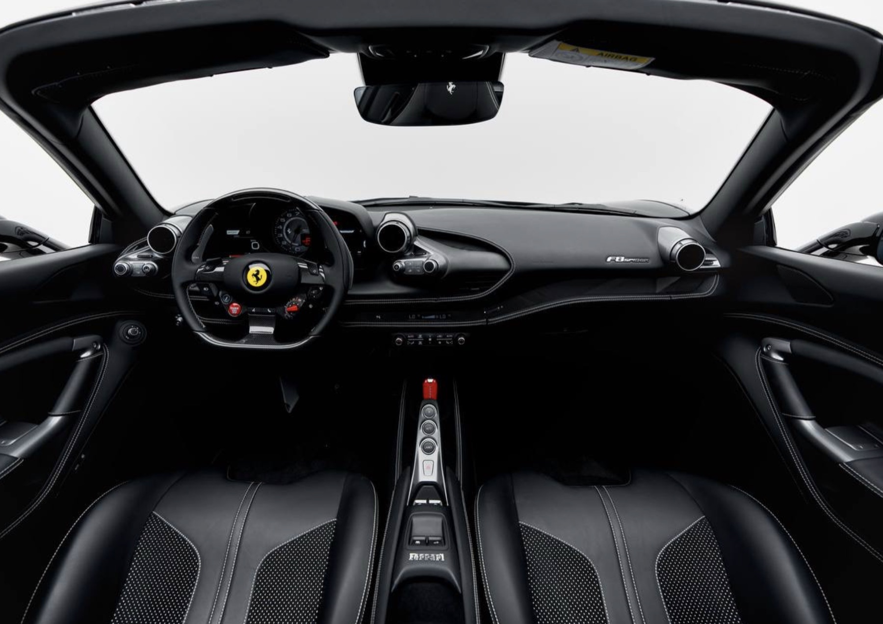 Ferrari F8 Tributo Spyder cockpit details