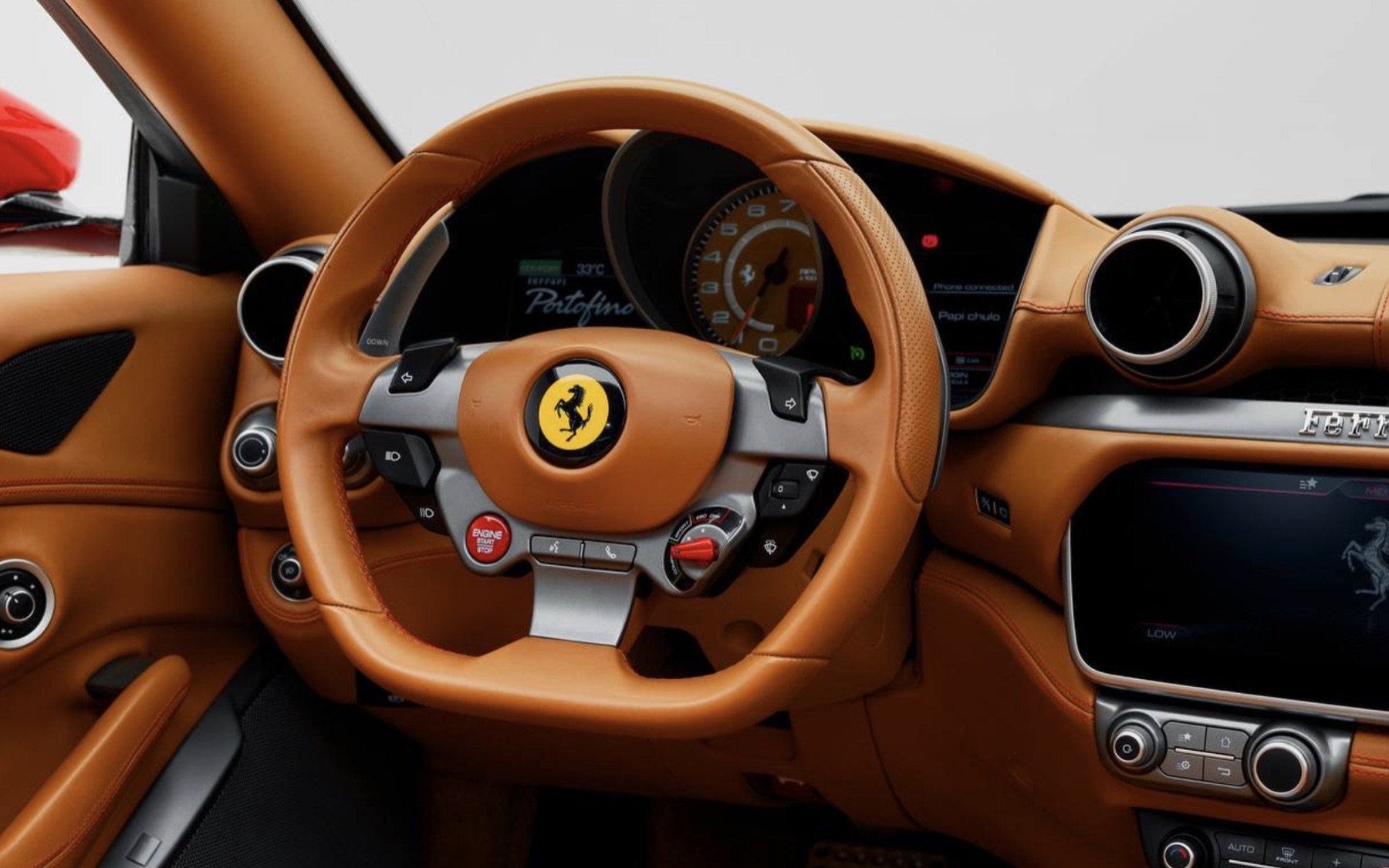 Ferrari Portofino cockpit details