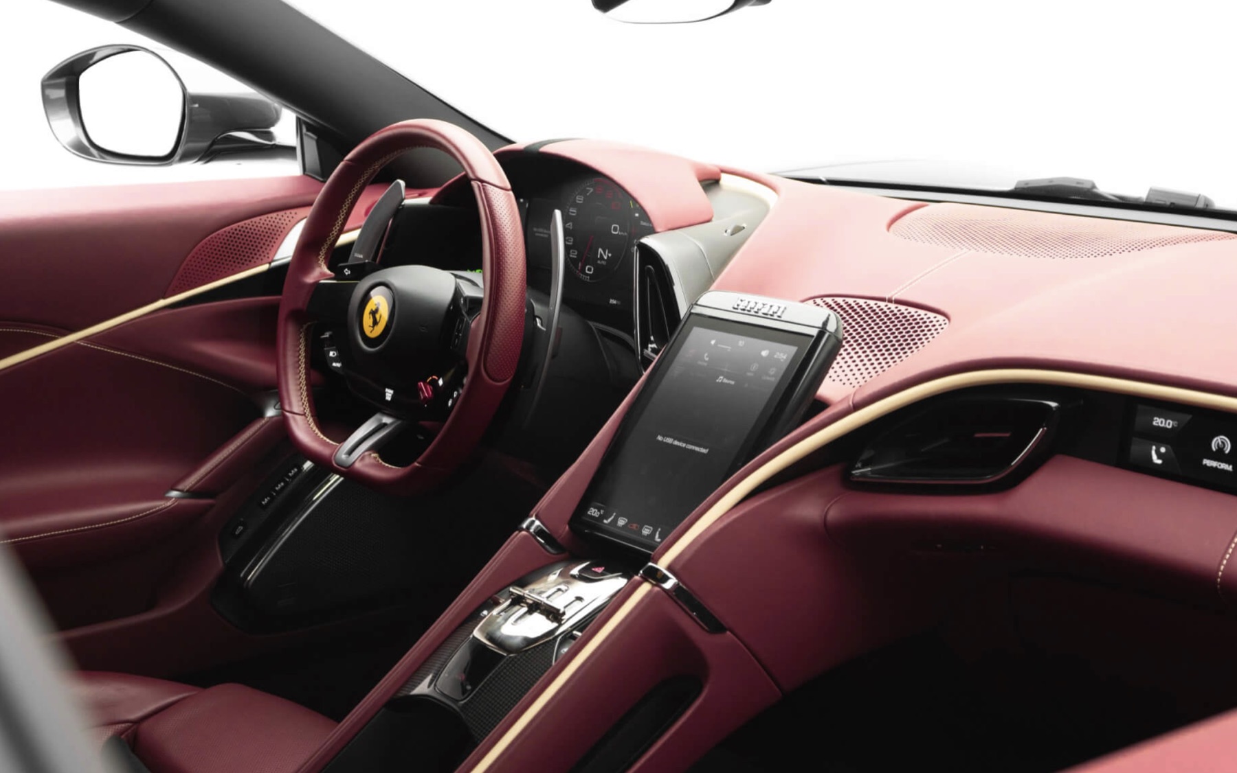 Ferrari Roma interior details