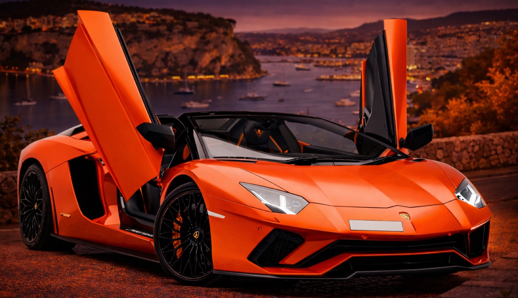 Lamborghini Aventador SVJ Orange rental card
