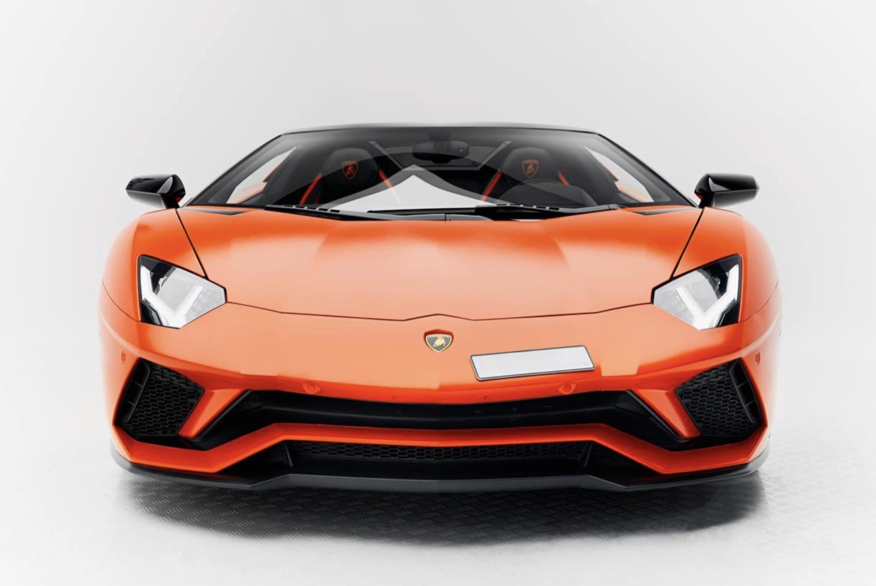 Lamborghini Aventador SVJ Orange front view