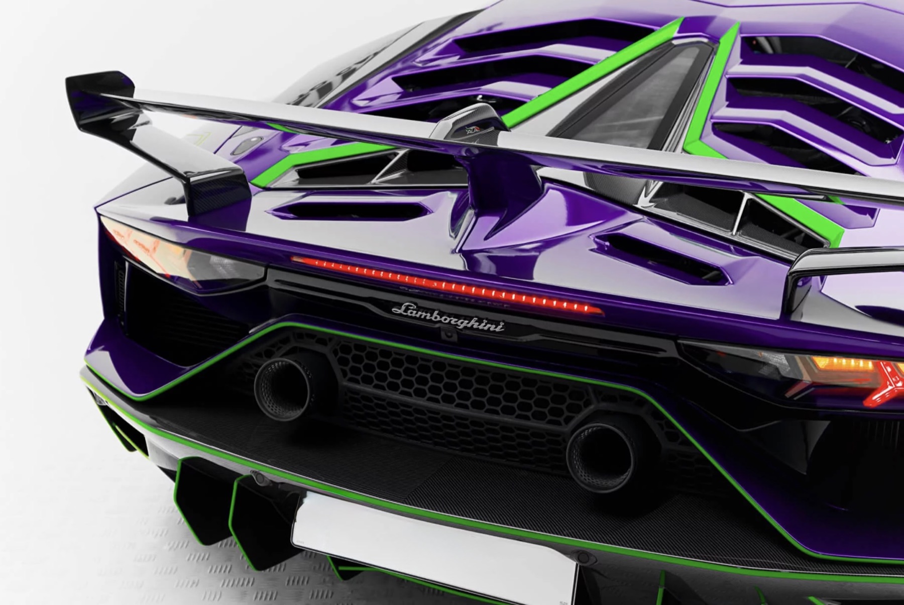 Lamborghini Aventador SVJ side profile