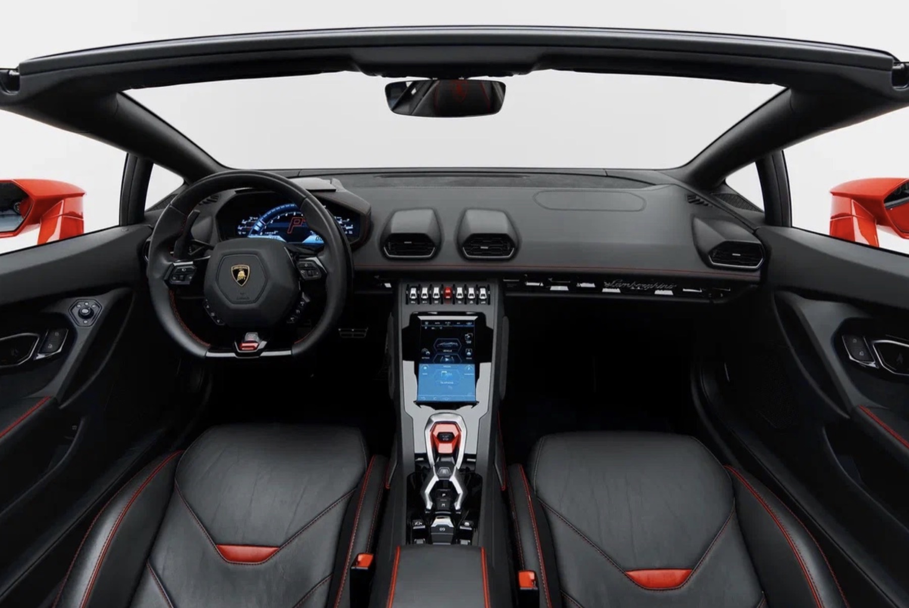 Lamborghini Huracan EVO Spyder Red side profile