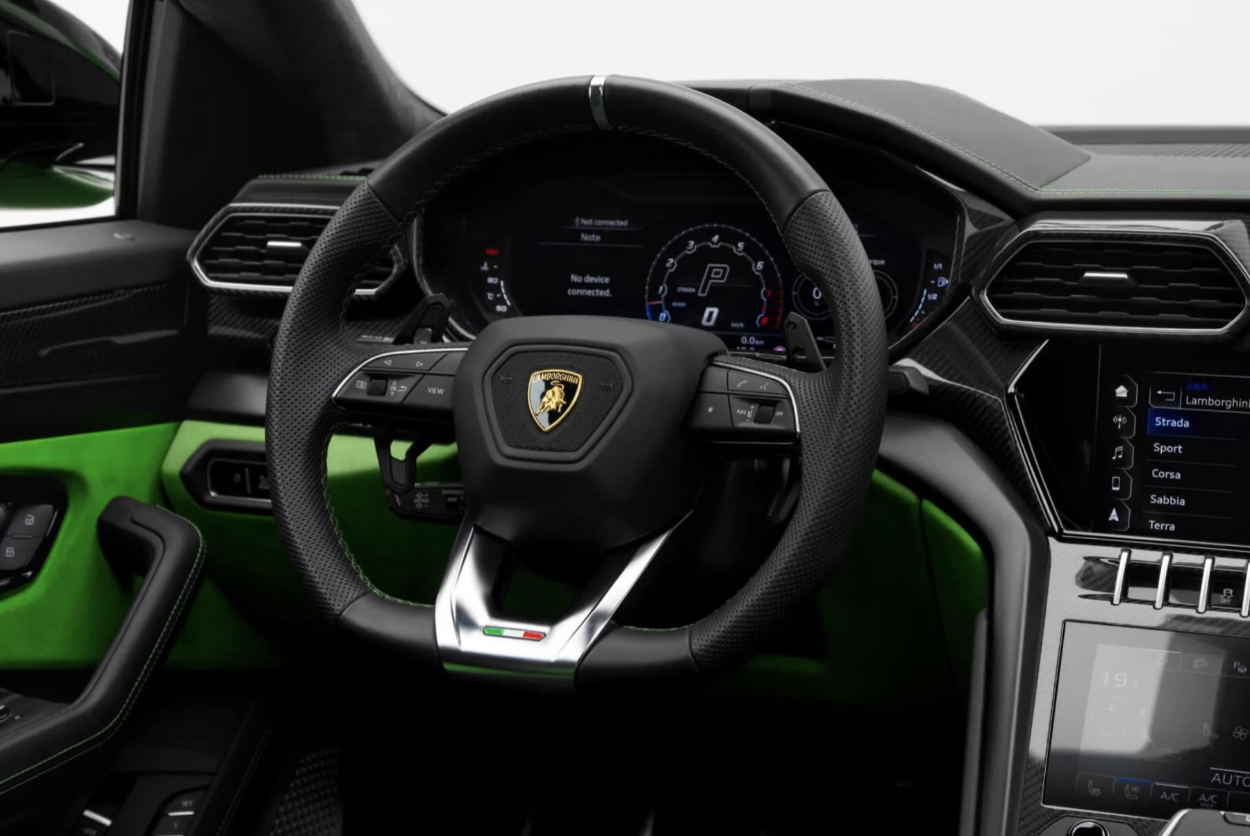 Lamborghini Urus cockpit details