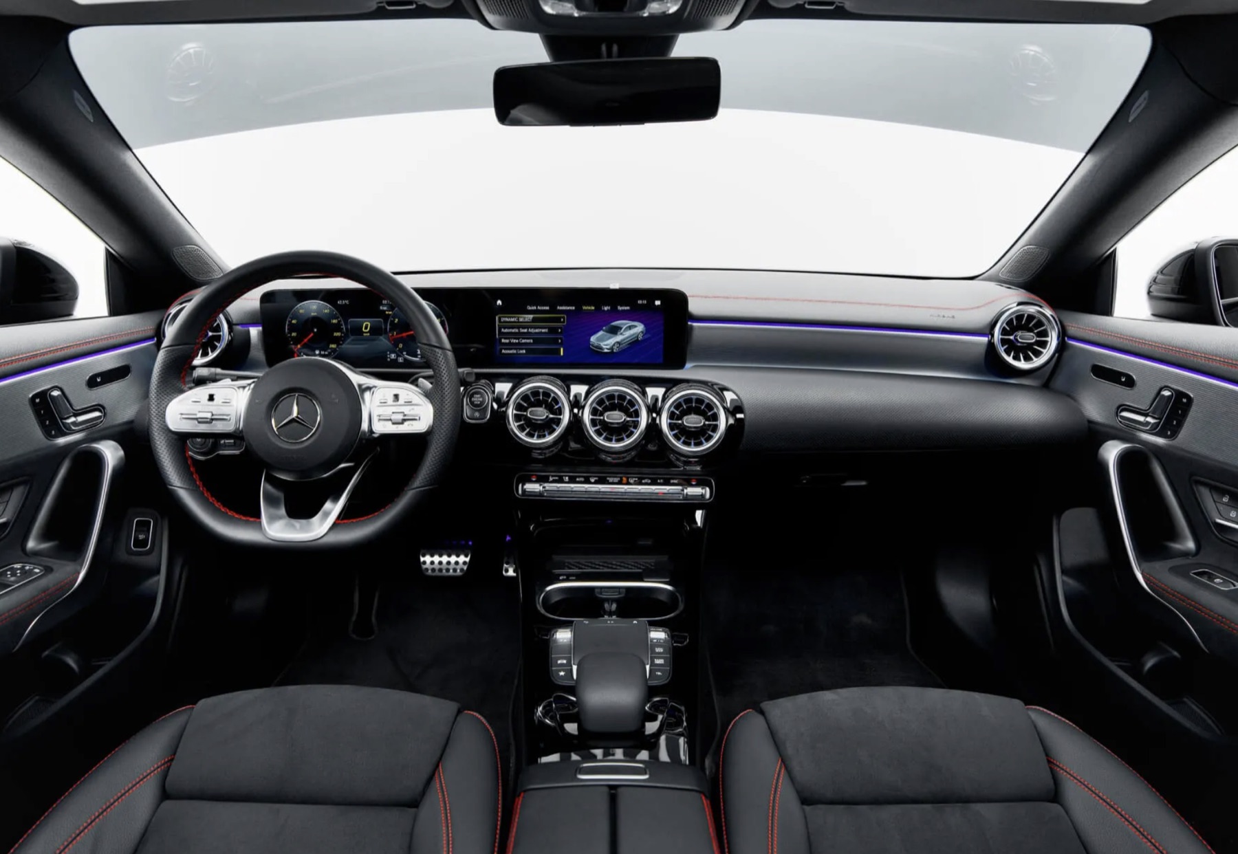Mercedes CLA 250 dashboard view