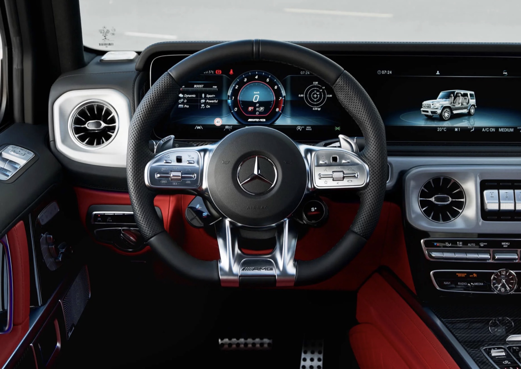 Mercedes G63 cockpit detail