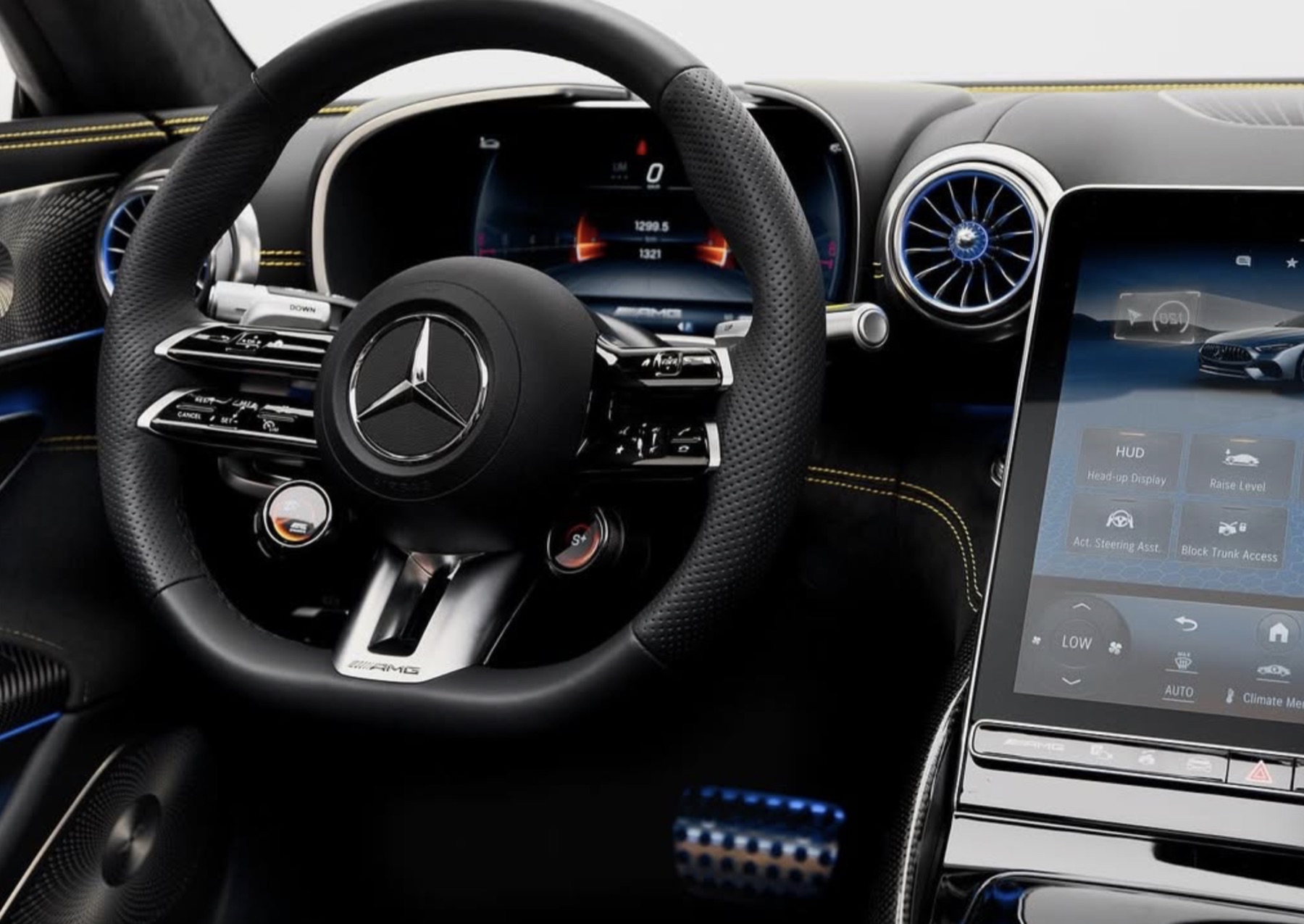 Mercedes-Benz SL63 steering detail