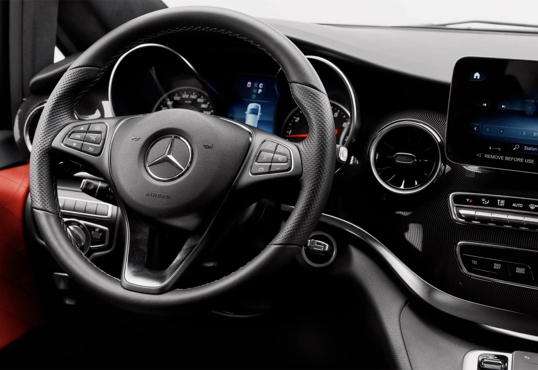 Mercedes V-Line Falcon Edition cockpit details