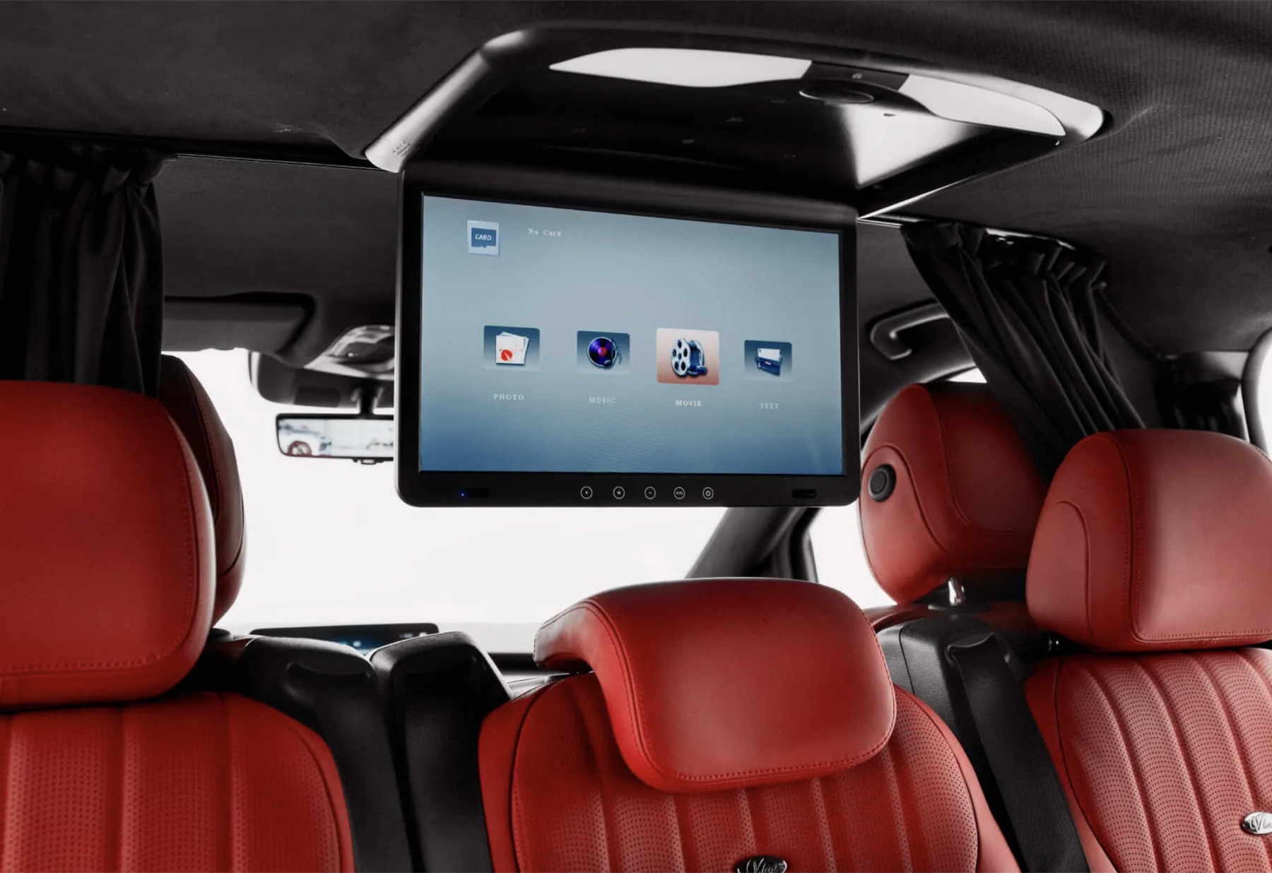 Mercedes V-Line Falcon Edition entertainment display