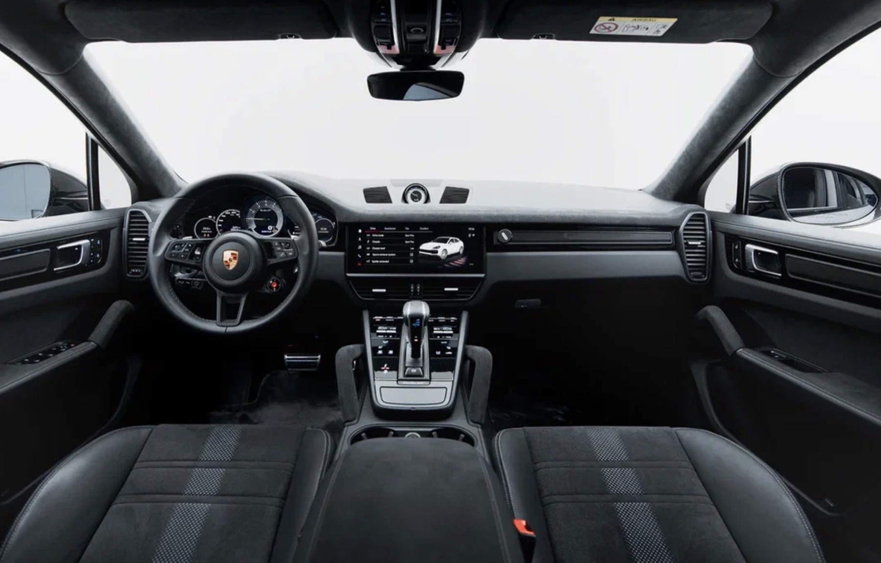 Porsche Cayenne Turbo GT interior panorama