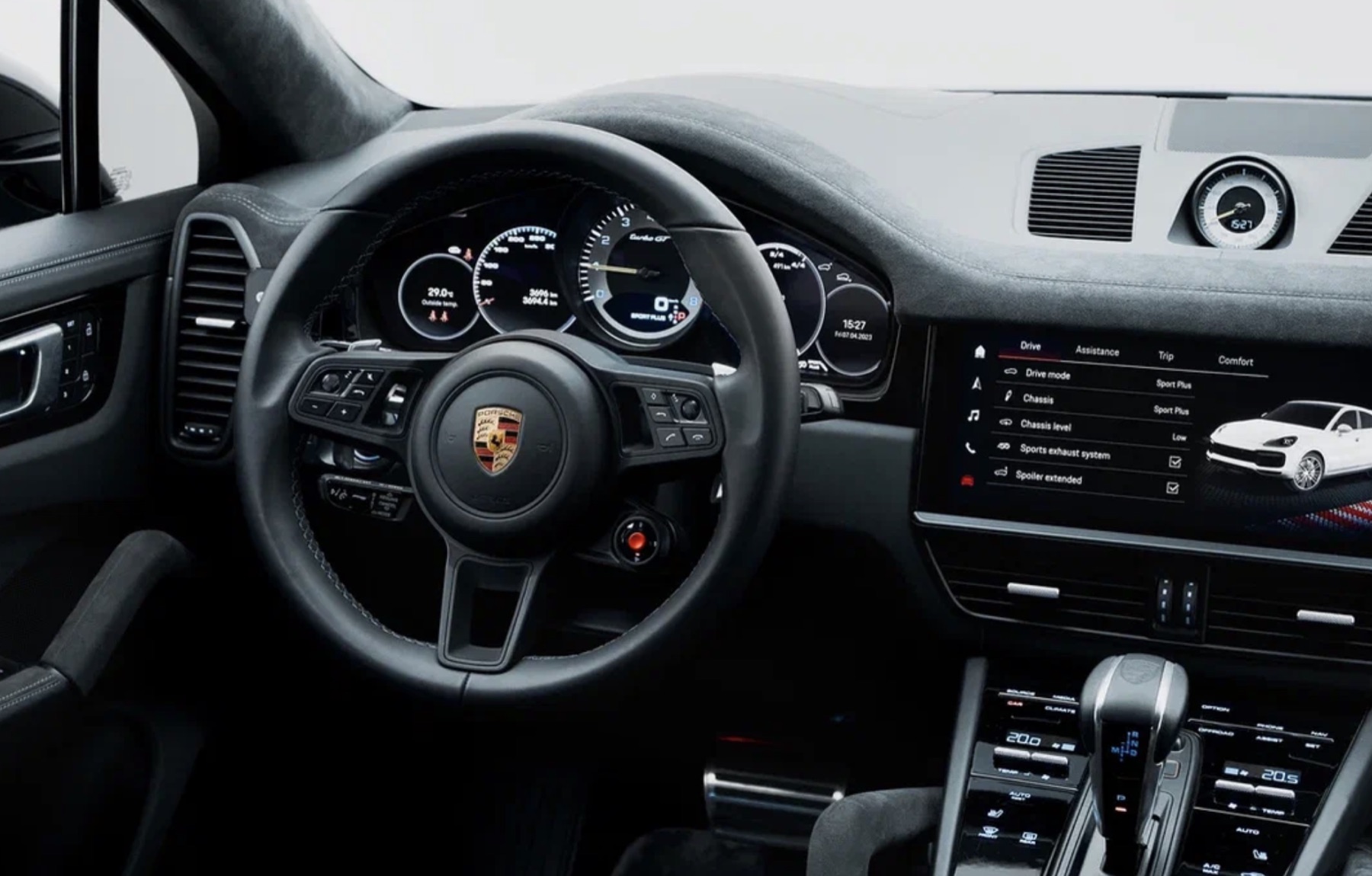 Porsche Cayenne Turbo GT cockpit details