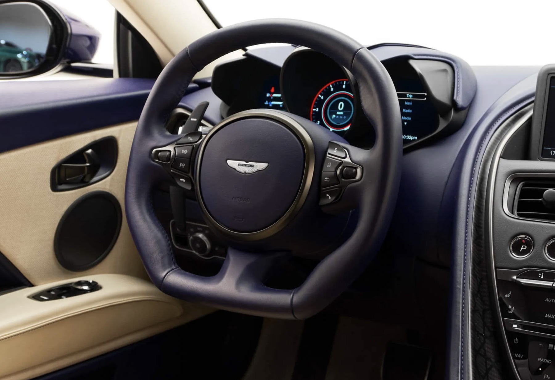 Aston Martin DBS seats view