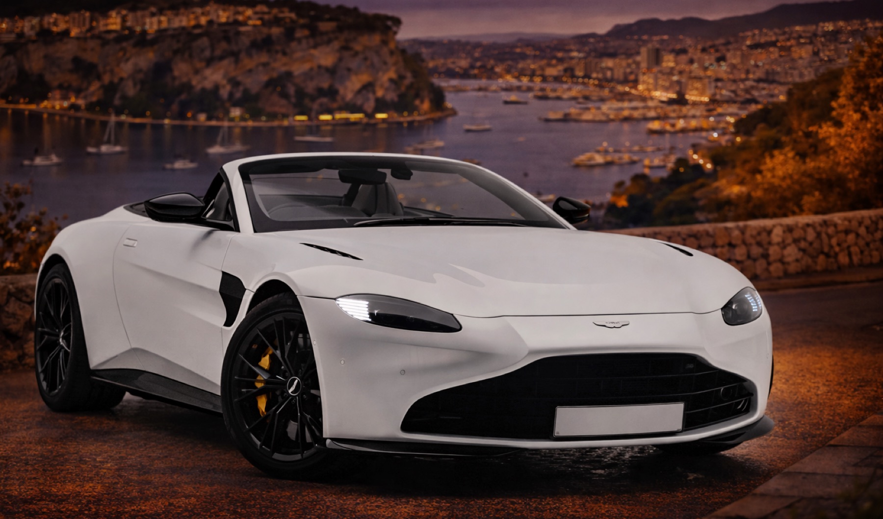 Aston Martin Vantage rental card