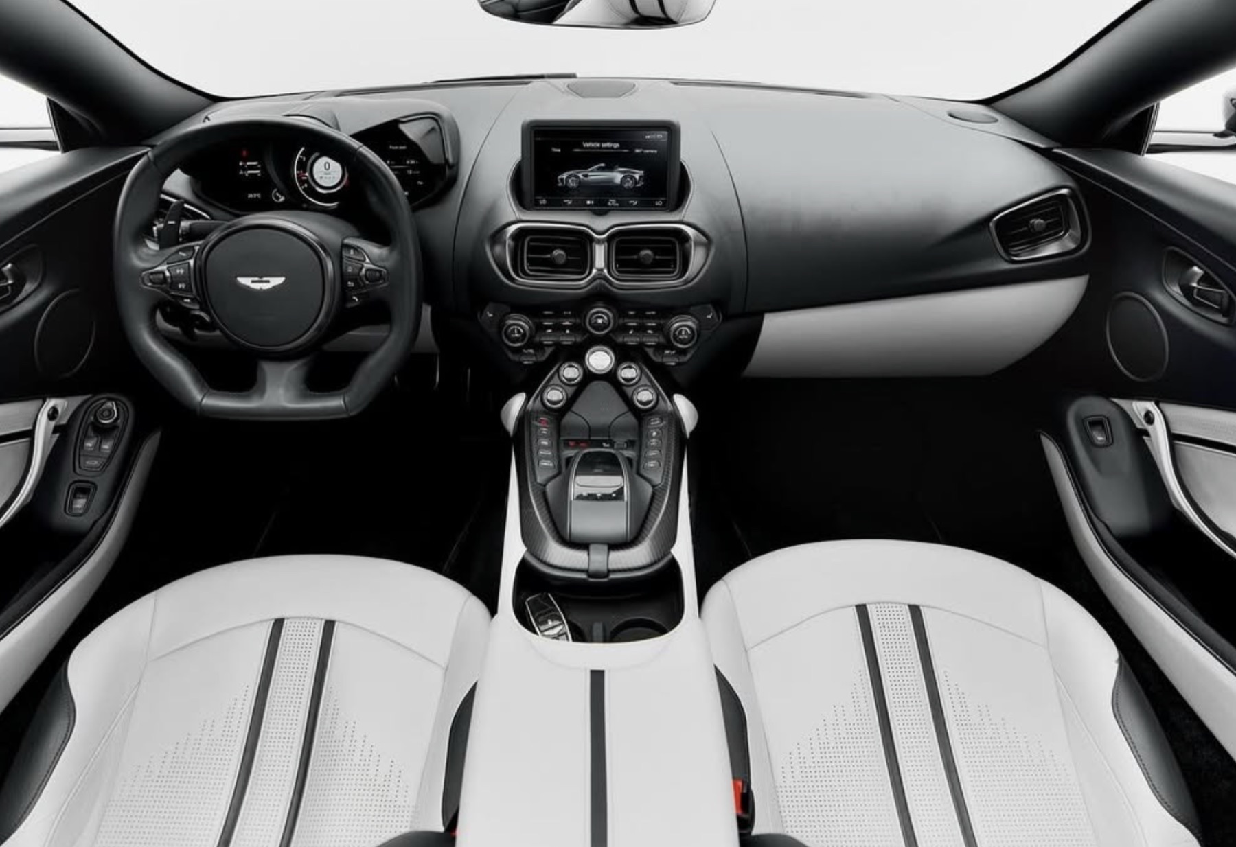 Aston Martin Vantage seats view