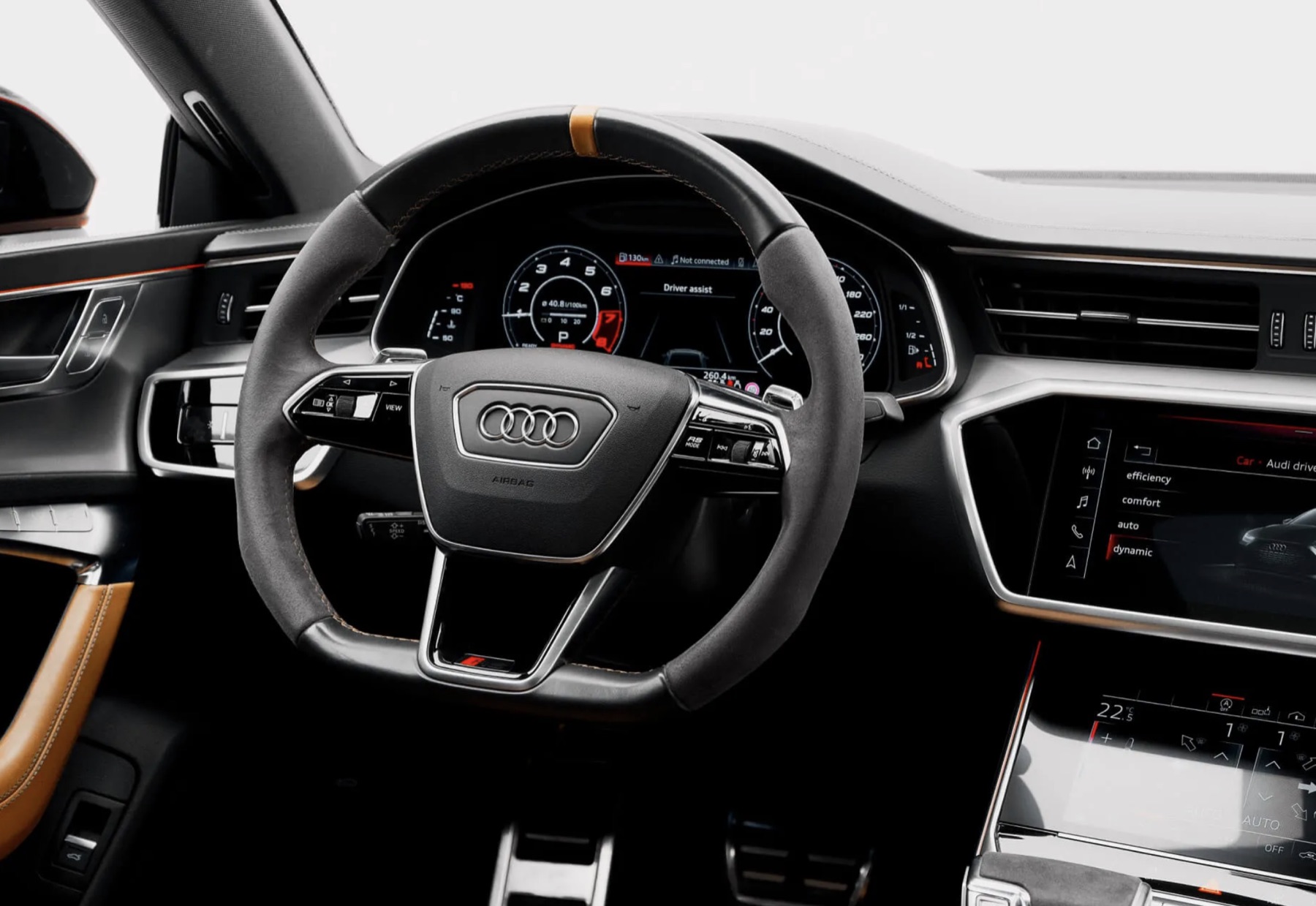Audi RS7 steering wheel interior