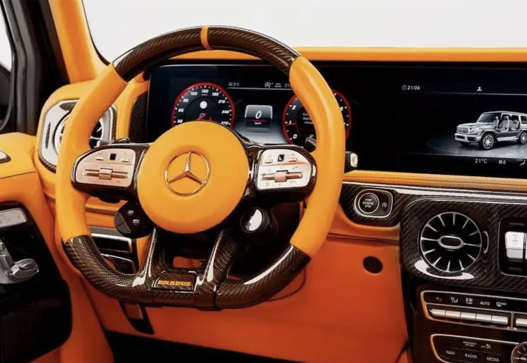 G63 Brabus dashboard view