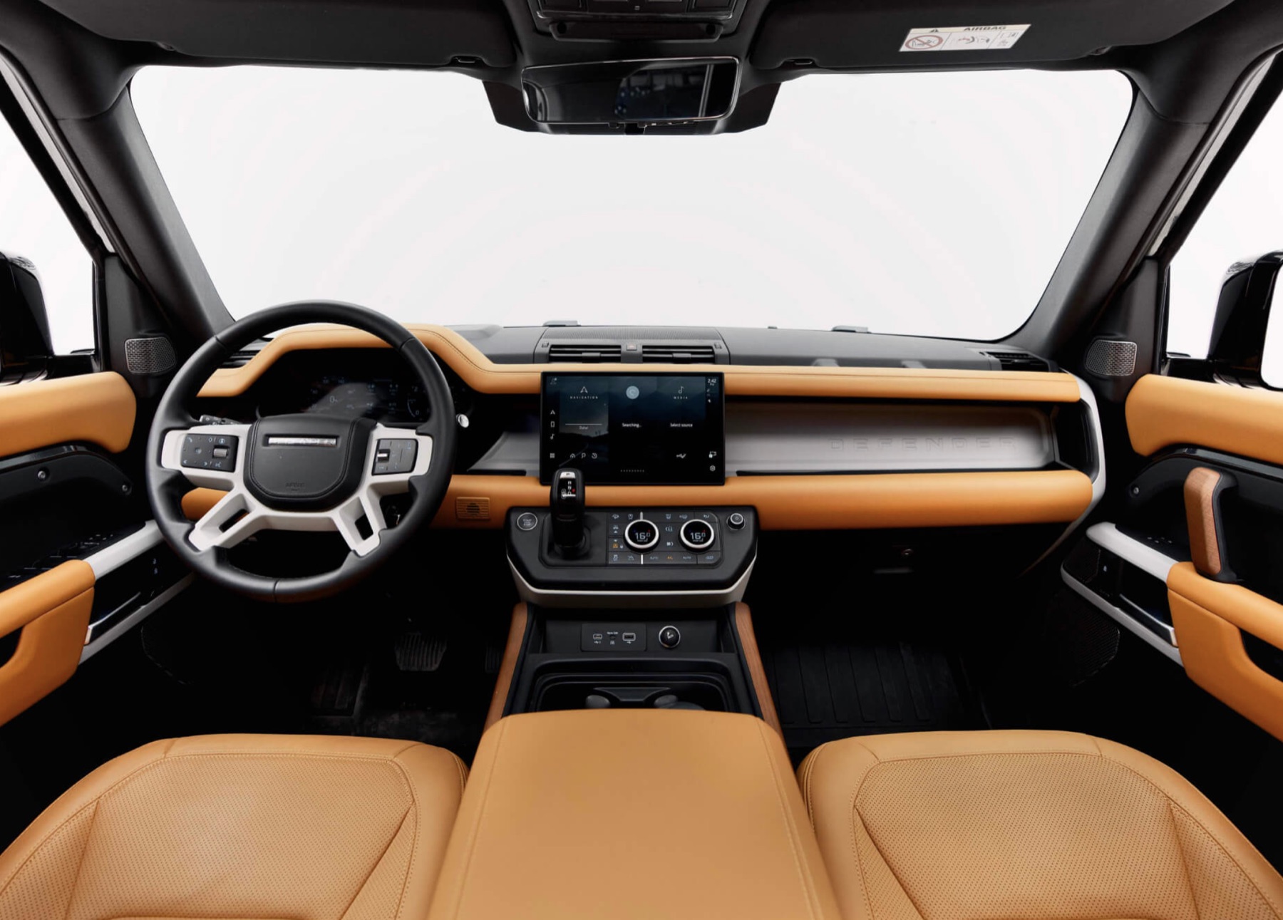 Land Rover Defender interior view