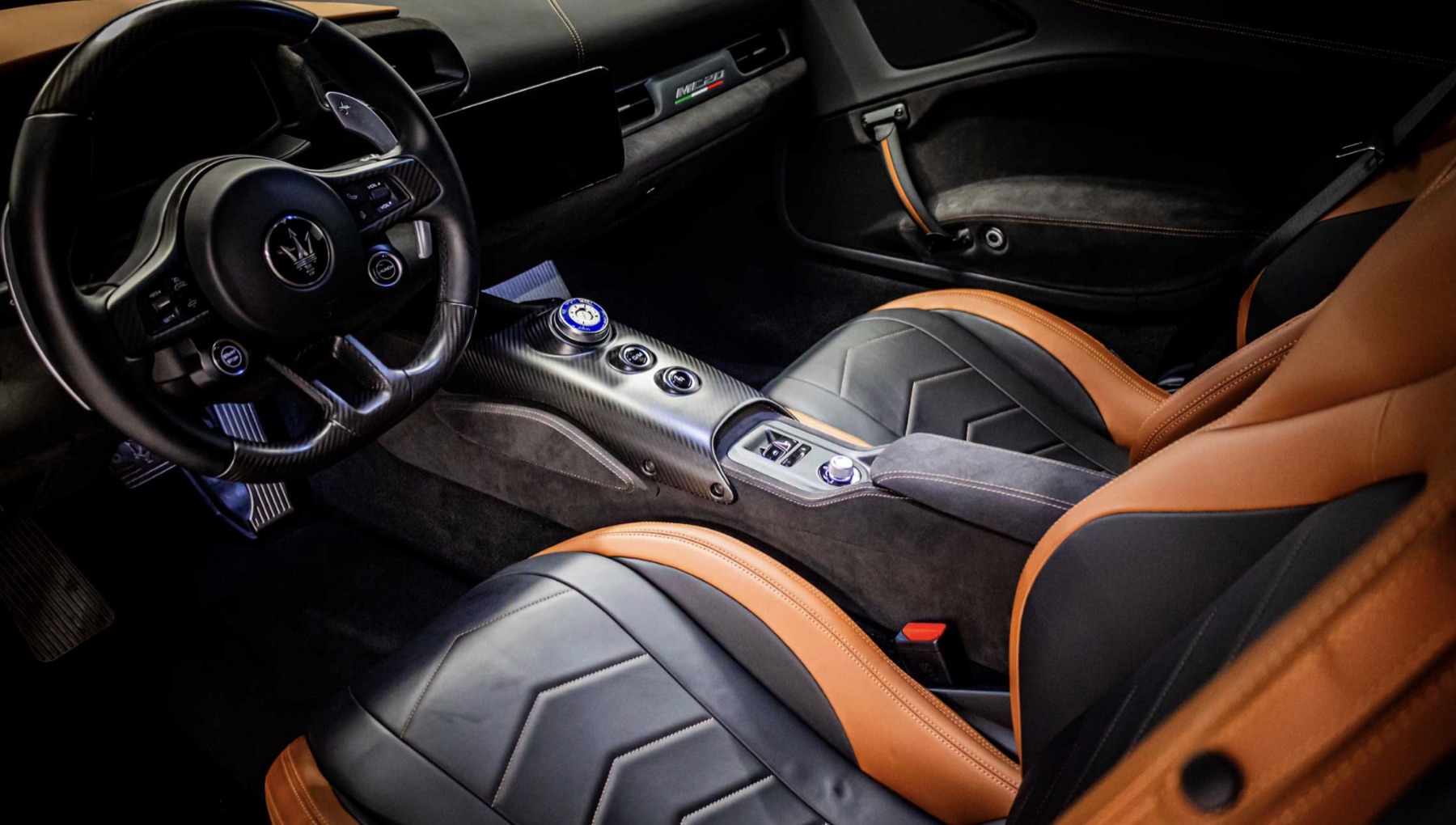 Maserati MC20 interior view