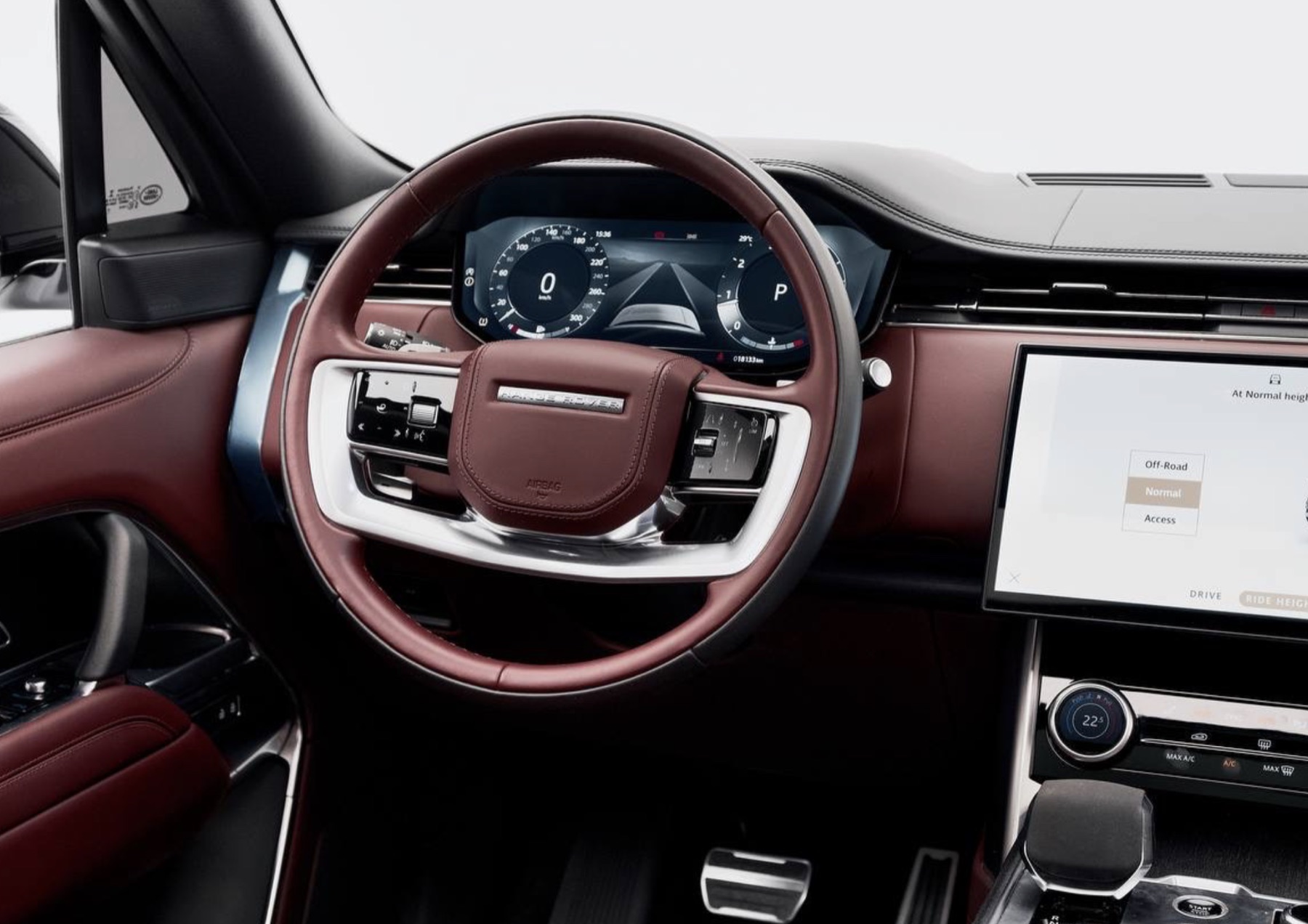 Range Rover Vogue seats view